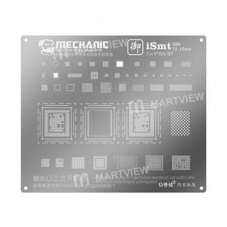 Mechanic iSmt Horn Design Universal BGA Plant Stencil Net for iPhone 8 / 8 Plus