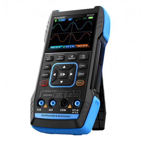 Fnirsi 2C23T Handheld 3-in-1 Dual Channel Digital Oscilloscope + Multimeter + Signal Generator