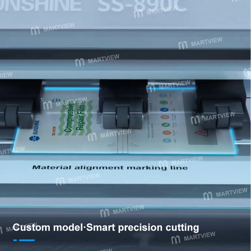 Sunshine SS-057R No-warping Hydrogel Compressive Repair Film for SS-890C Cutting Machiner - 50pcs