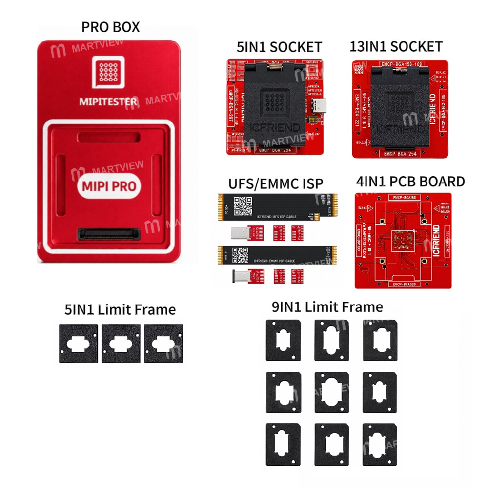 mipi pro-box-nb-ufs-5in1-254-153-297-adapter--nb-emmc-13-in-1-adapter--4-in-1-pcb-board--isp-cable-2