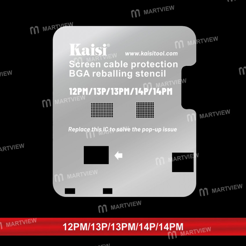 kaisi lcd-screen-cable-protection-bga-reballing-stencil-for-iphone-11-to-14pro-max-5