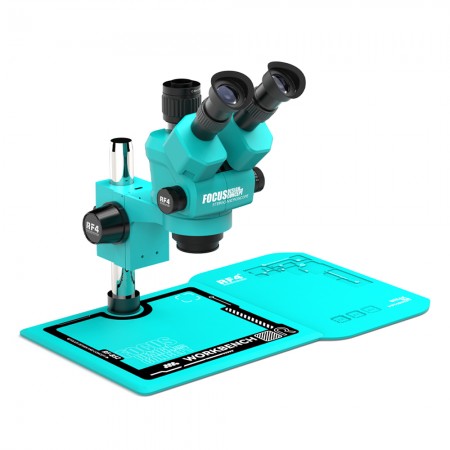 RF4 RF6555TVP (RF-55-B52) 6.5-55X Synchronous Zoom Trinocular Stereo Microscope