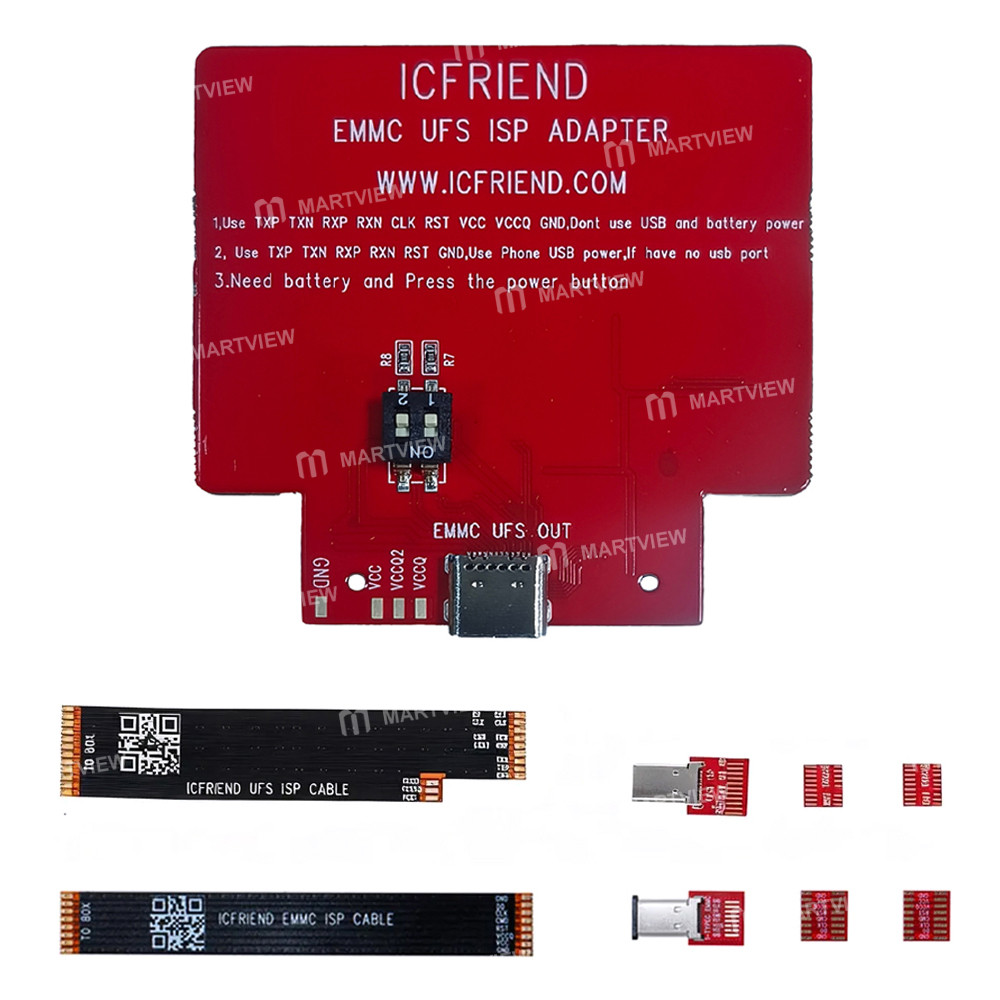 MiPiTester eMMC UFS ISP Adapter and Type-C Connection Kit for MiPi Tester Box Mini / Gear 2