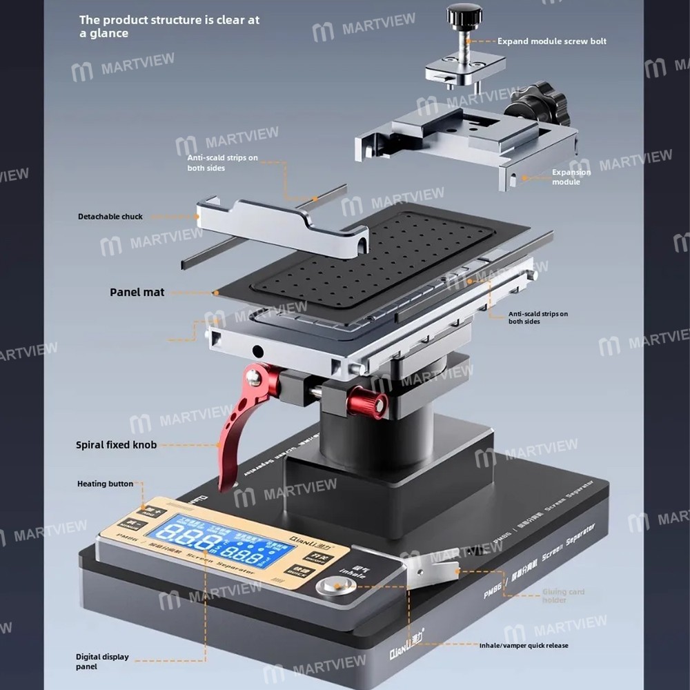 qianli pm86-universal-screen-disassembling-heating-separator-for-curved-straight-folding-screen-4