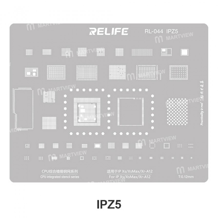 relife rl-044-iphone-series-cpu-tin-planting-steel-mesh-set-12