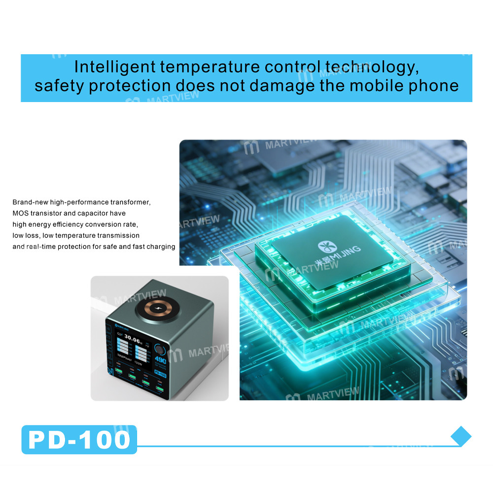 mijing pd100-100w-multi-port-smart-fast-charger-supports-qc-pd-fast-charging-15w-wireless-charging-4