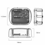 Orico 2 Bay SATA to USB 3.1 Transparent External HDD Docking Station for 2.5 / 3.5 inches HDD SSD