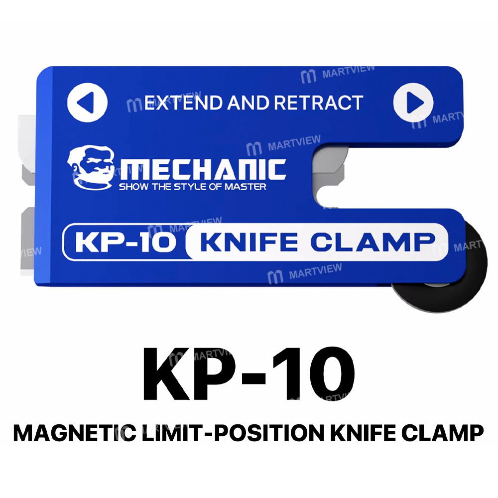 mechanic kp-10-magnetic-limit-position-knife-clamp-with-5pcs-blades-for-screen-glue-removal-2