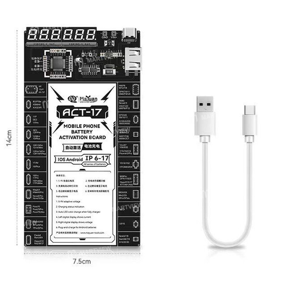 mayuan act-17-5v-9v-battery-activation-board-for-iphone-6-to-17pm-most-android-phones-6