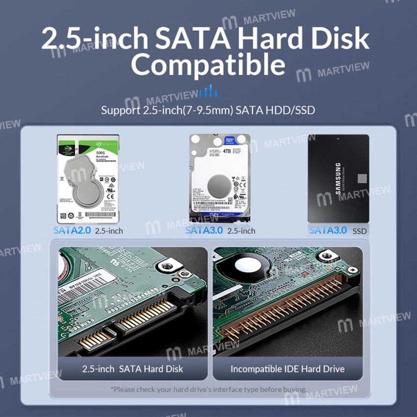 orico 2189-series-25-inch-sata-to-usb30-type-c-hard-drive-enclosure-support-6tb-max-12