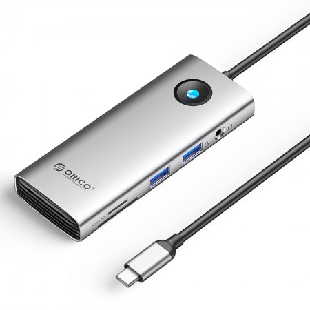 Orico PW11 8-Port Series Type-C 4K HDMI PD100W RJ45 USB 3.0 5Gbps Multifunction Docking Station
