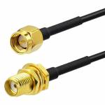 RG174 RP-SMA/SMA Extension Cable Copper Feeder Wire for WiFi Network Card Router