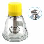 Relife RL-055 150ml Automatic Push-type Copper Core Metal Straw Alcohol Glass Bottle