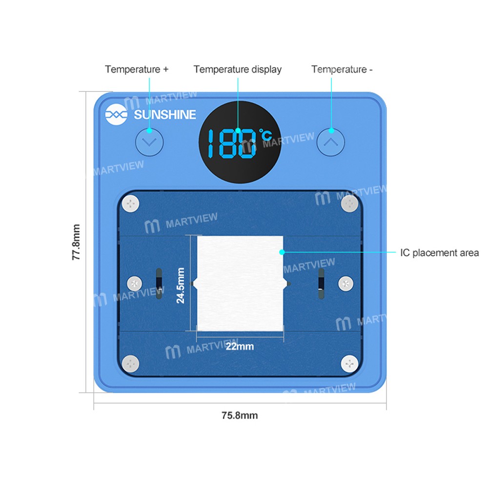 sunshine ss-t12c-constant-temperature-ic-chip-heating-glue-remover-compatible-most-chips-13
