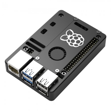 N311 Ultra-Thin Aluminum CNC Case with Cooling Fan for Raspberry Pi 5