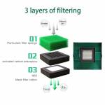 BST-212 150W Powerful Smoke Purifier With Electric Soldering Iron for Welding Purifying Filtering