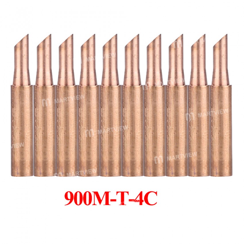 900M-T Series Pure Copper Soldering Iron Tip -10Pcs