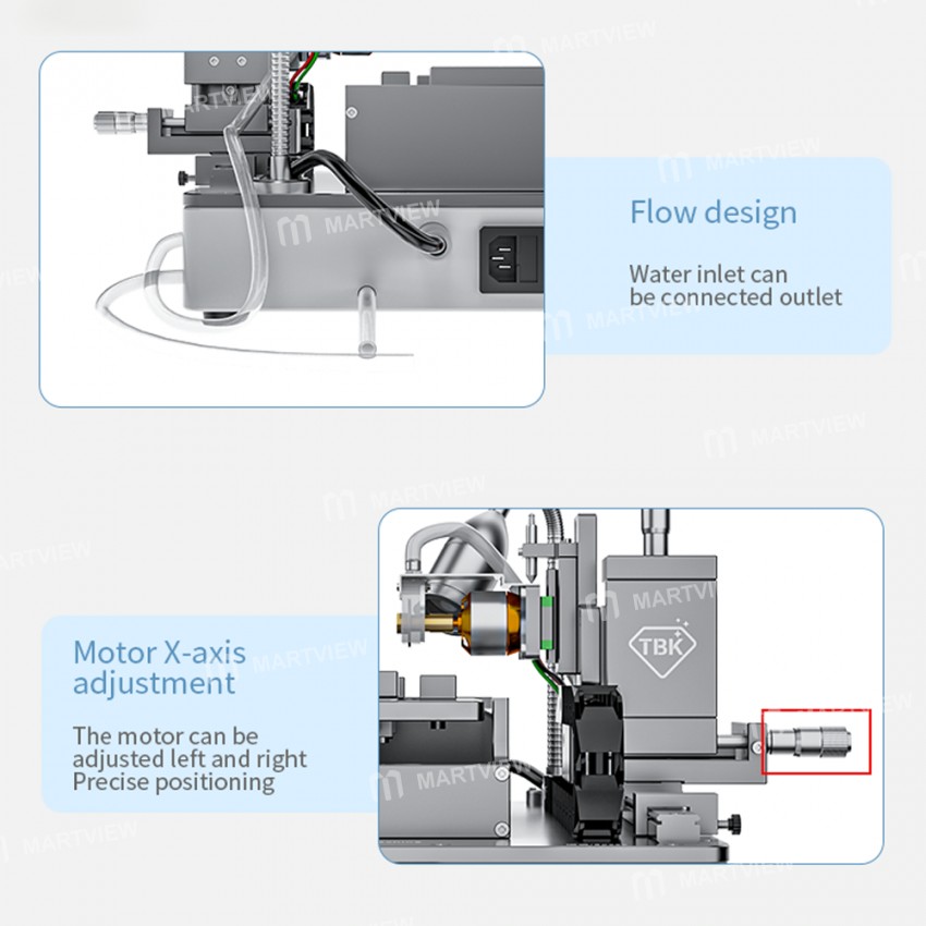 TBK 918 Intelligent Cutting & Grinding Machine for Mobile Phone Motherboard IC / Camera Frame / Back