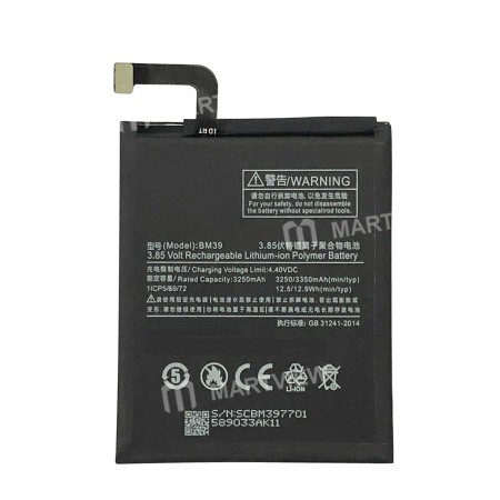Battery Replacement for Mi6 / BM39 - Grade AAA quality