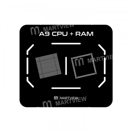 Martview Black Reballing Stencil Tin Net for A9 CPU RAM