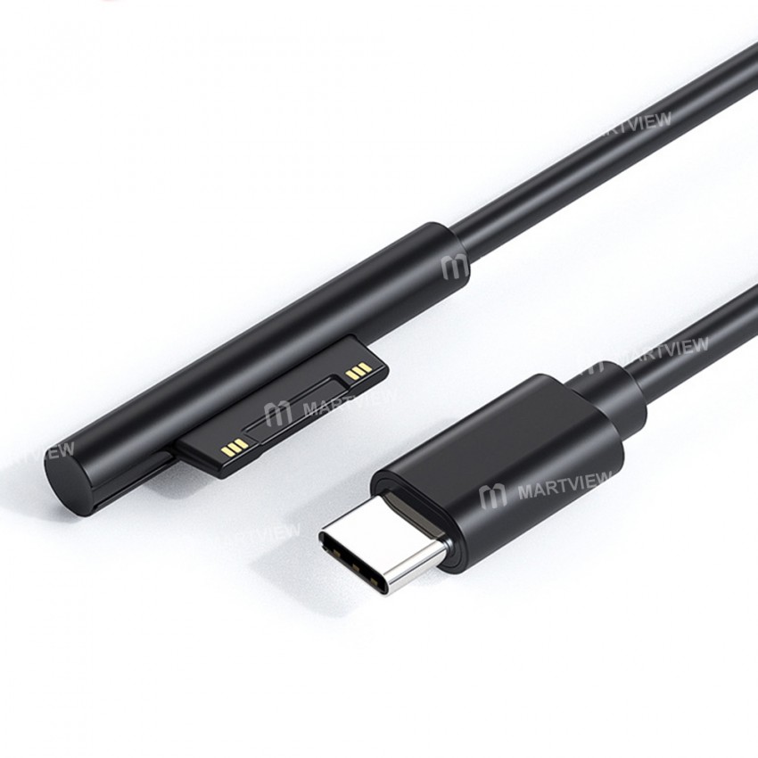 1.5M 15V/3A Magnetic Attraction Type-C Fast Charging Cable for Microsoft Surface Pro 3/4/5/6