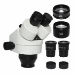 7X-45X 3.5X-90X Trinocular Microscope Head with Lens WF10X Eyepiece