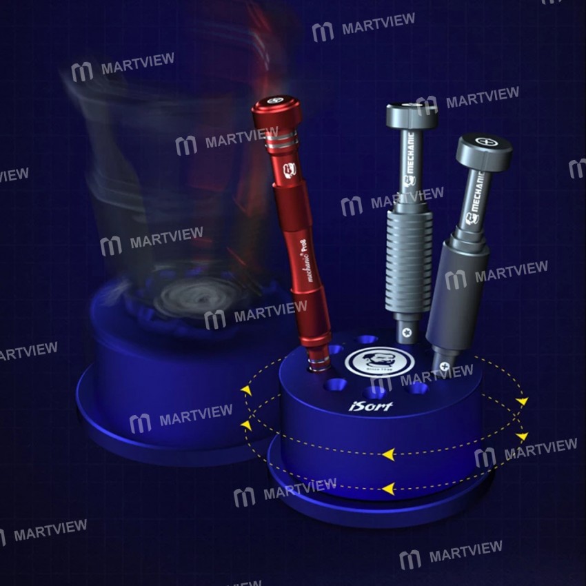 Mechanic 360° Rotatable iSort 9 Hole Screwdriver Storage Rack Socket