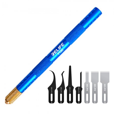 Relife TK5 8-in-1 Multifunctional Blade Set for IC CPU Glue Removal and Prying Motherboard