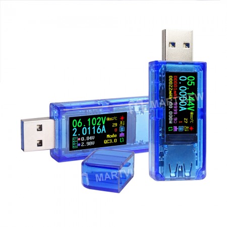 AT35 USB 3.0 Color LCD Voltmeter Ammeter Voltage Current Meter Tester Multimeter