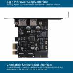 STW-3002 NEC Chip PCI-E to USB 3.0 2-Port PCI Expansion Card with 19-Pin Connector for Win XP/7/8