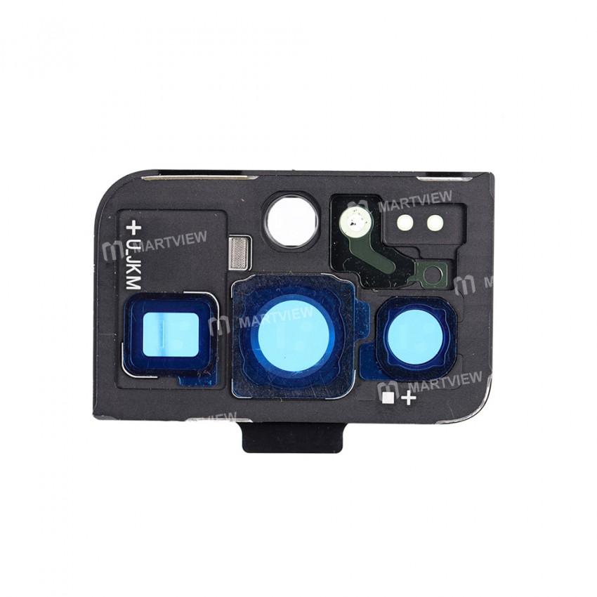 Replacement rear back camera cover holder with lens for samsung galaxy s21 ultra black