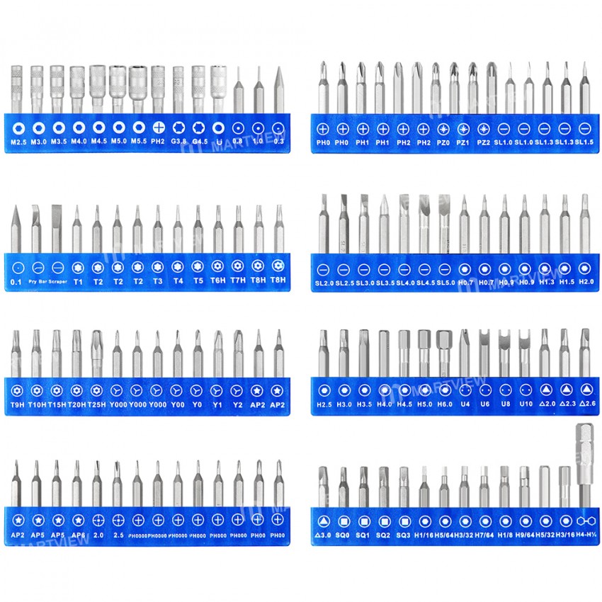 Kaisi K-9126 126-in-1 Multifunction Precision Magnetic Screwdriver Set for Electronic Device Repair