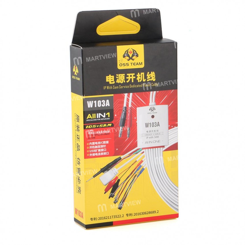 OSS W103A Boot Line Test DC Power Supply Cable For iPhone 11 Pro Max 5S -8Plus X XS Max All Samsung