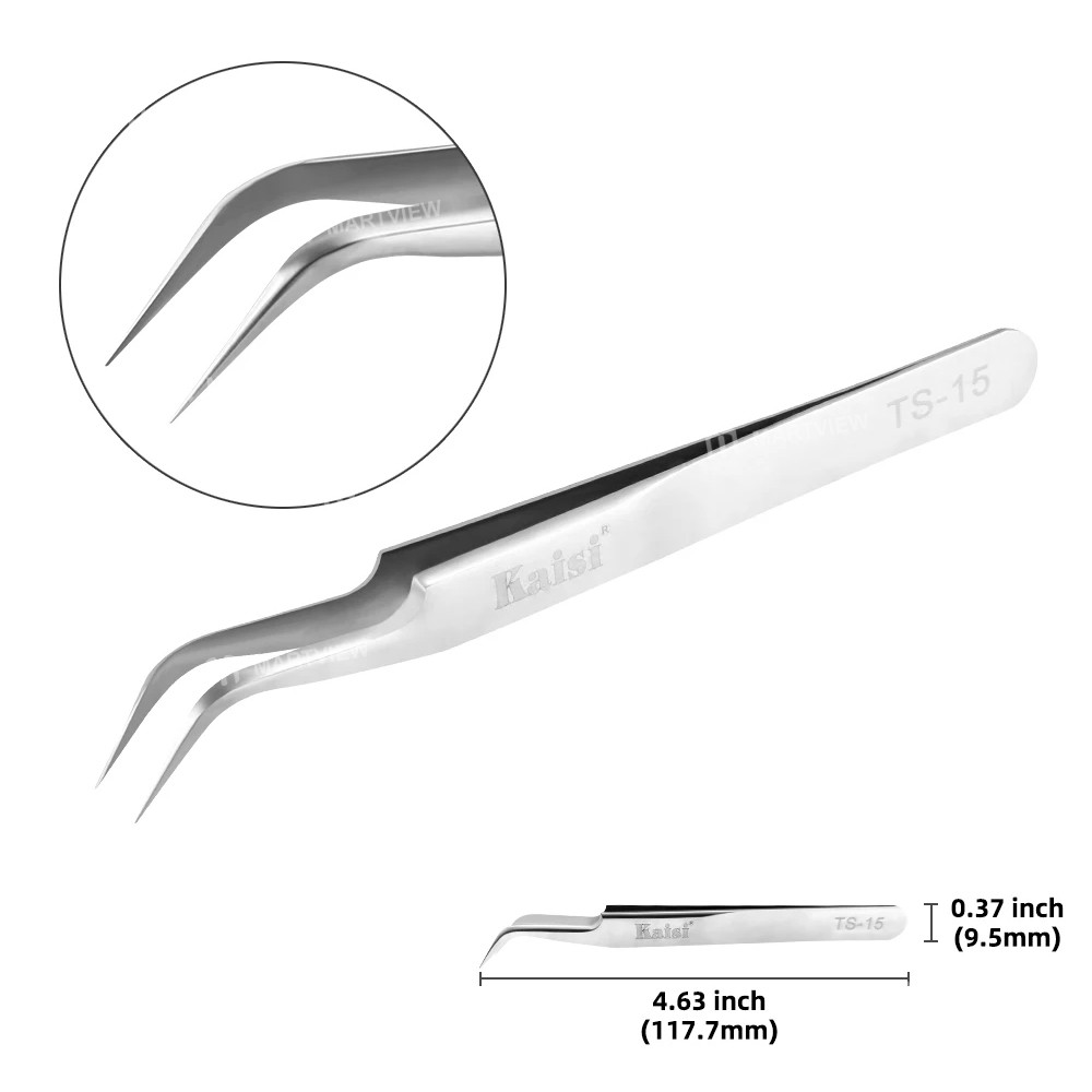 kaisi ts-11-ts-15-mobile-phone-repair-fingerprint-flying-wire-anti-magnetic-precision-tweezers-4