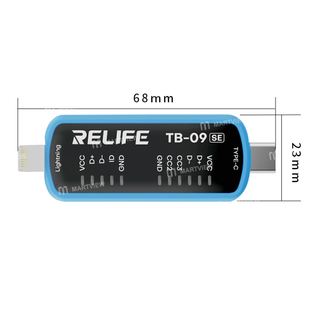 relife tb-09-se-simple-type-c-lightning-charging-port-tester-for-iphone-and-android-phones-5