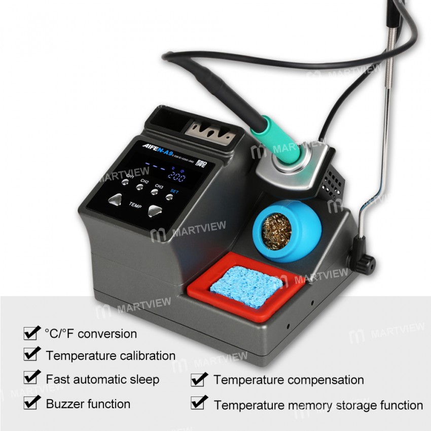 Aifen A9 120W Electronic Welding iron Digital Display Soldering Station with C245 Handle