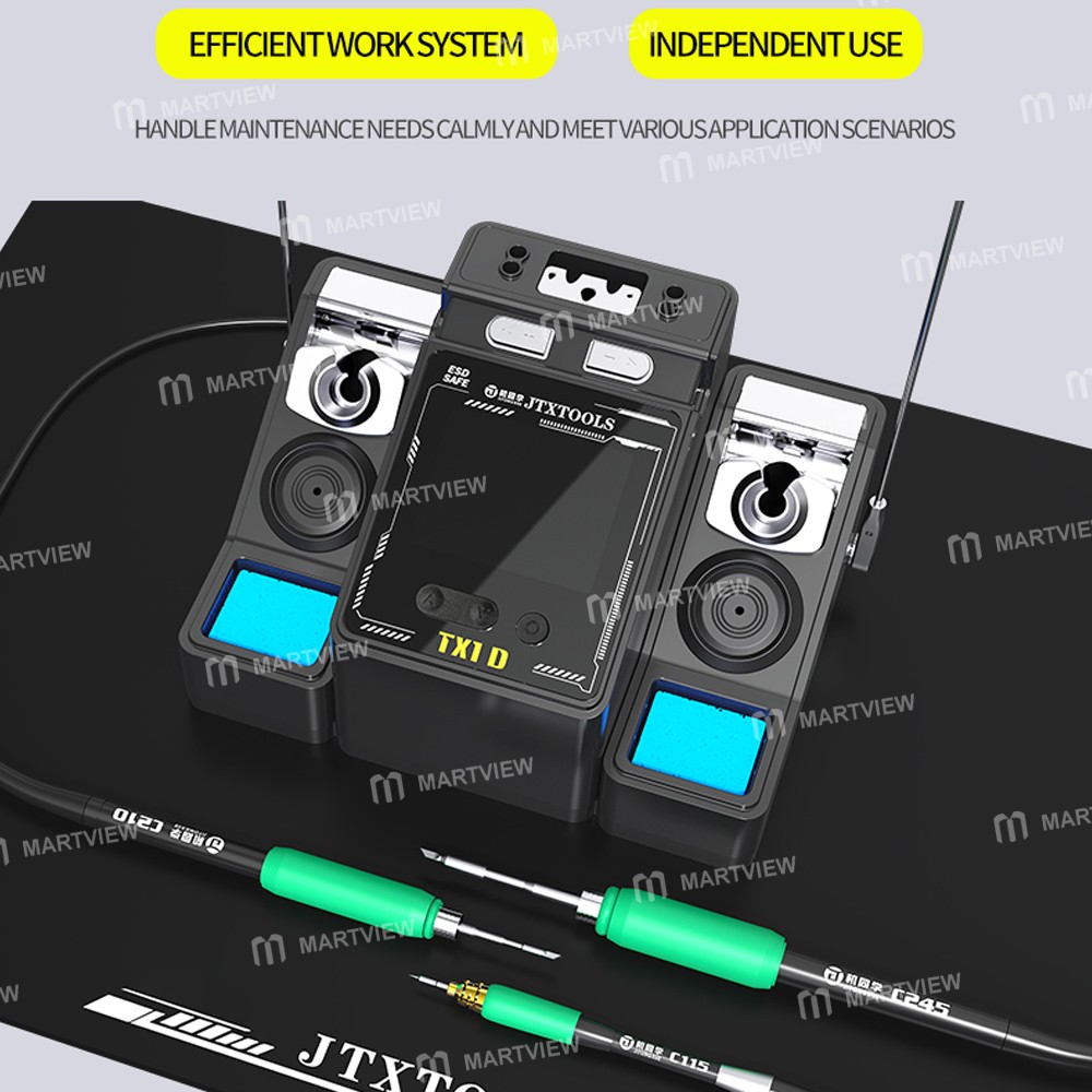 jtx tx1d-dual-station-smart-soldering-rework-station-compatible-with-210-245-115-handles-10