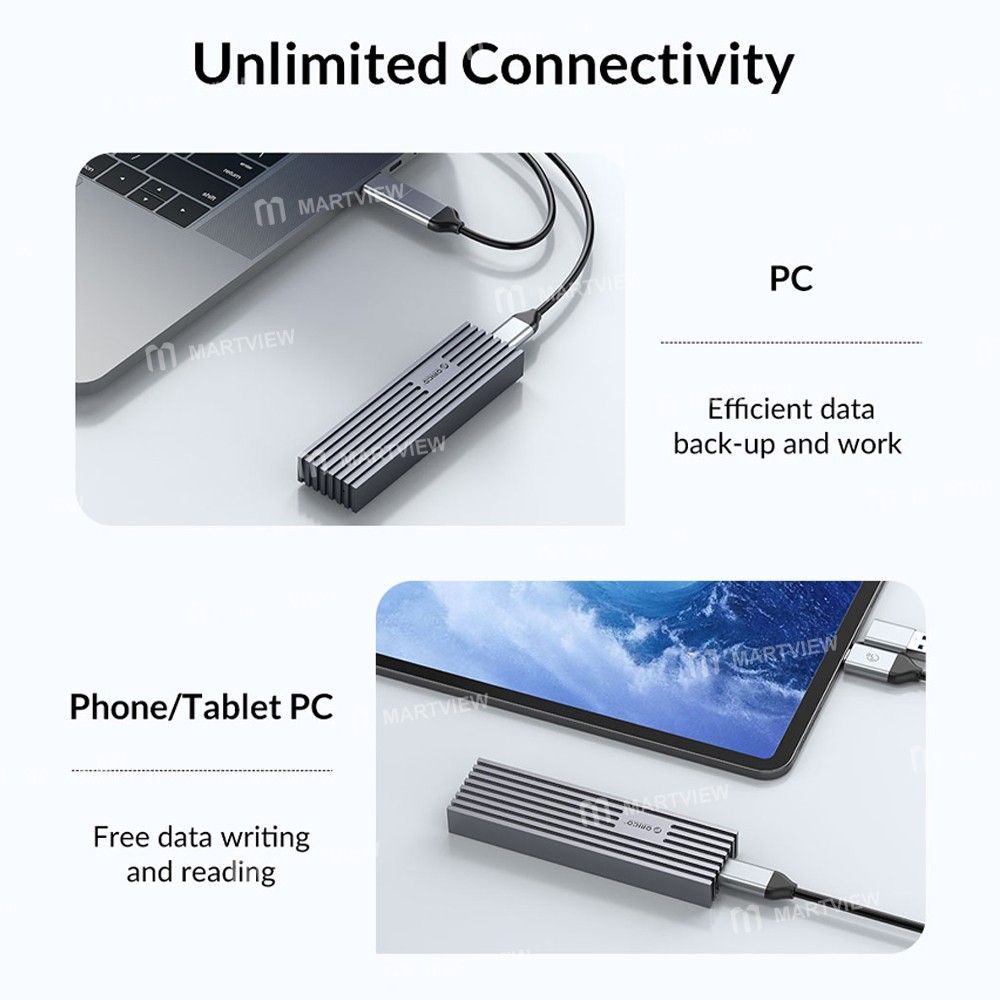 orico m233c3-g4-usb32-gen2-type-c-20gbps-m2-nvme-aluminum-m2-ssd-enclosure-11