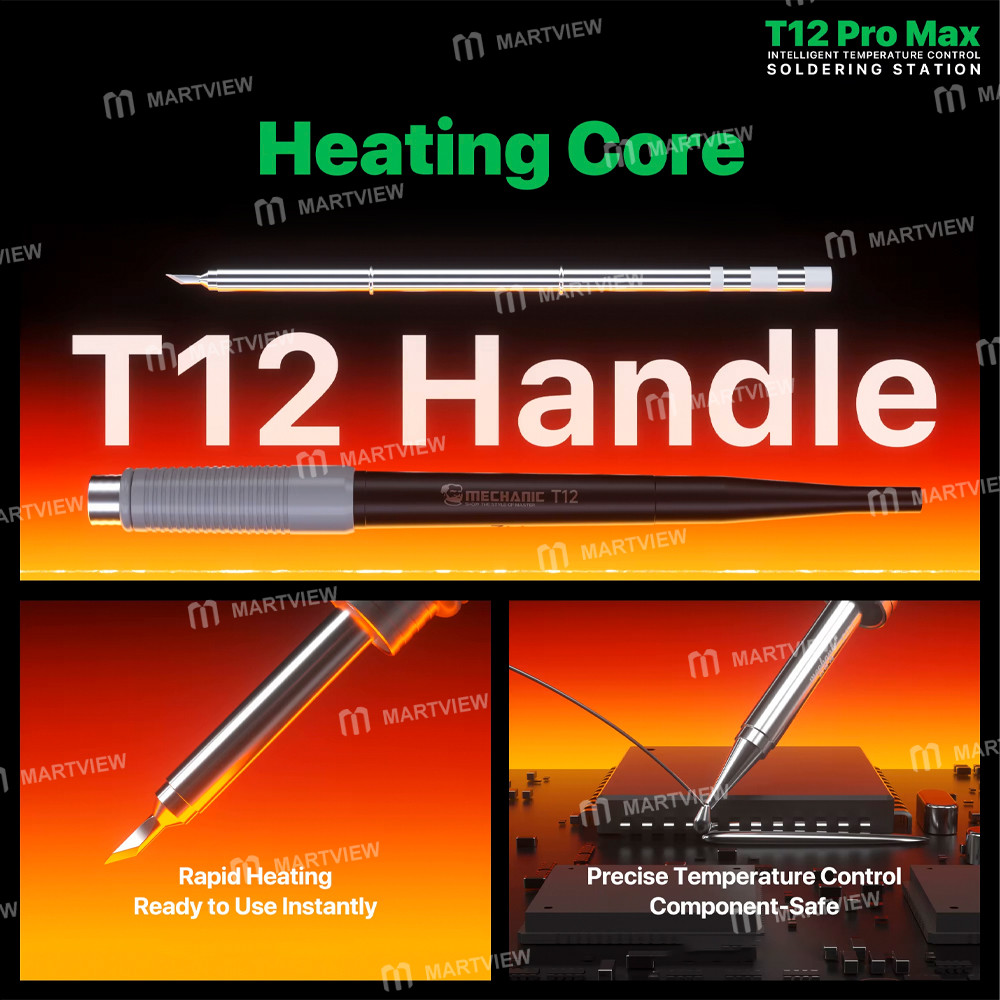 mechanic t12-pro-max-120w-pid-intelligent-temperature-control-soldering-station-with-t12-soldering-h