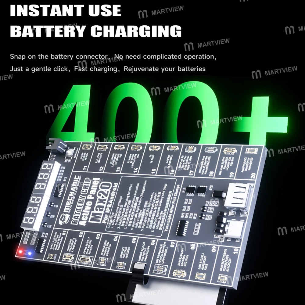 mechanic max20-42v-low-voltage-output-battery-chip-activation-board-for-iphone-8-16pm-most-android-4