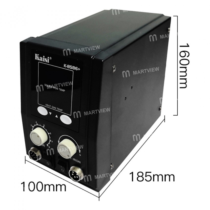 Kaisi 8586+ Double Digital Display SMD Hot Air Rework Soldering Station