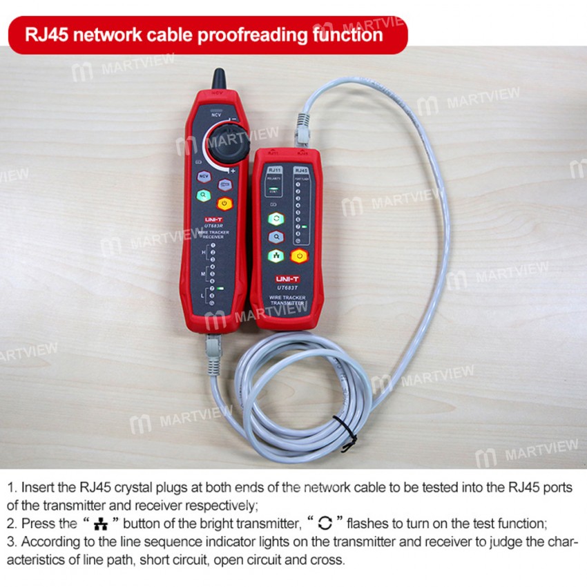 thumbnail image 2 of UNI-T UT683KIT Wire Tracer – Intelligent Cable Fault Detector For Electricians 2 of 6