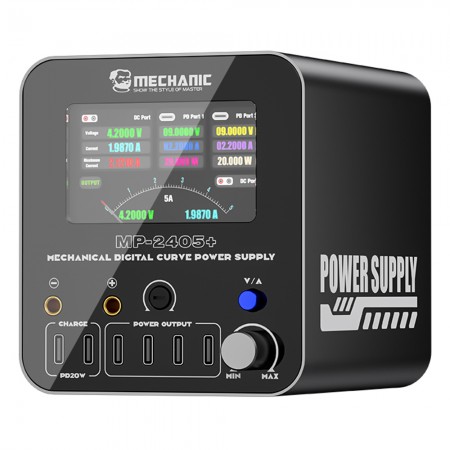 Mechanic MP-2405 Plus 24V / 5A Three-channel Digital Adjustable Linear DC Power Supply with Pointer Meter
