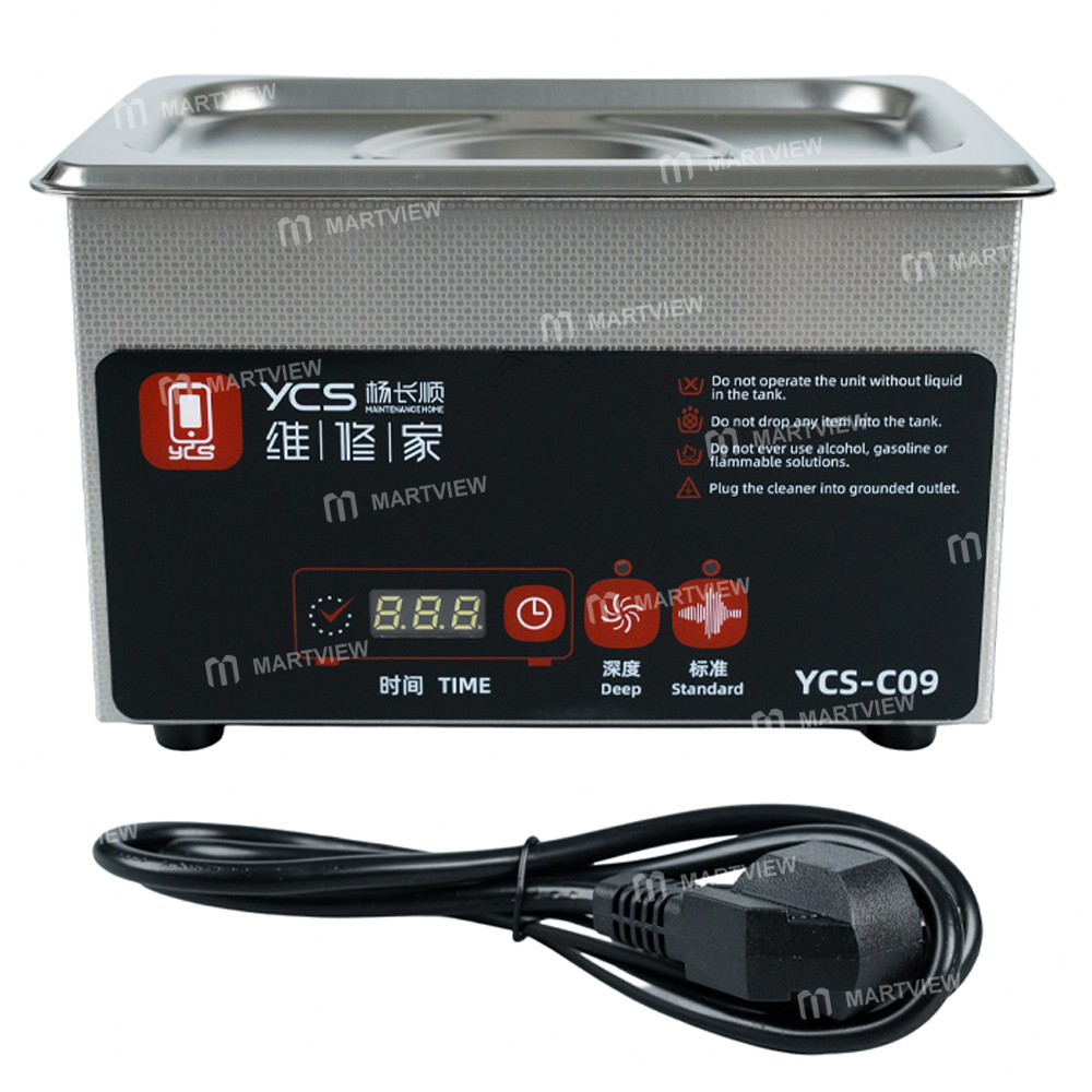 ycs c09-09l-professional-benchtop-ultrasonic-cleaner-for-motherboard-accessories-glasses-1