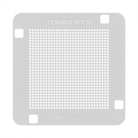 Martview RB-03 1.0MM P:1.5 Spacing Solder Balls Universal BGA ICs Reballing Stencil Net