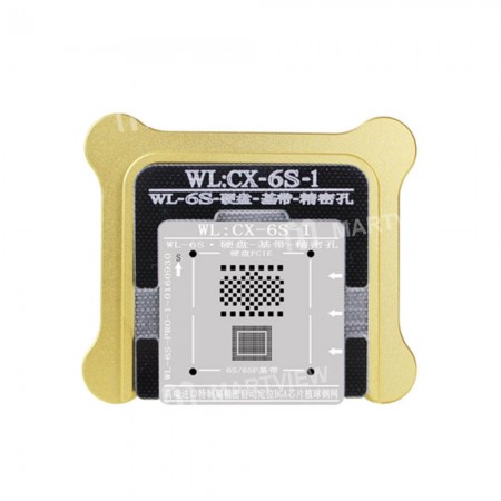 WL High-Quality NAND Baseband IC Chip BGA Reballing Stencil Plant Tin Steel Net with Fixed Plate and Holder for iPhone 6S / 6S Plus