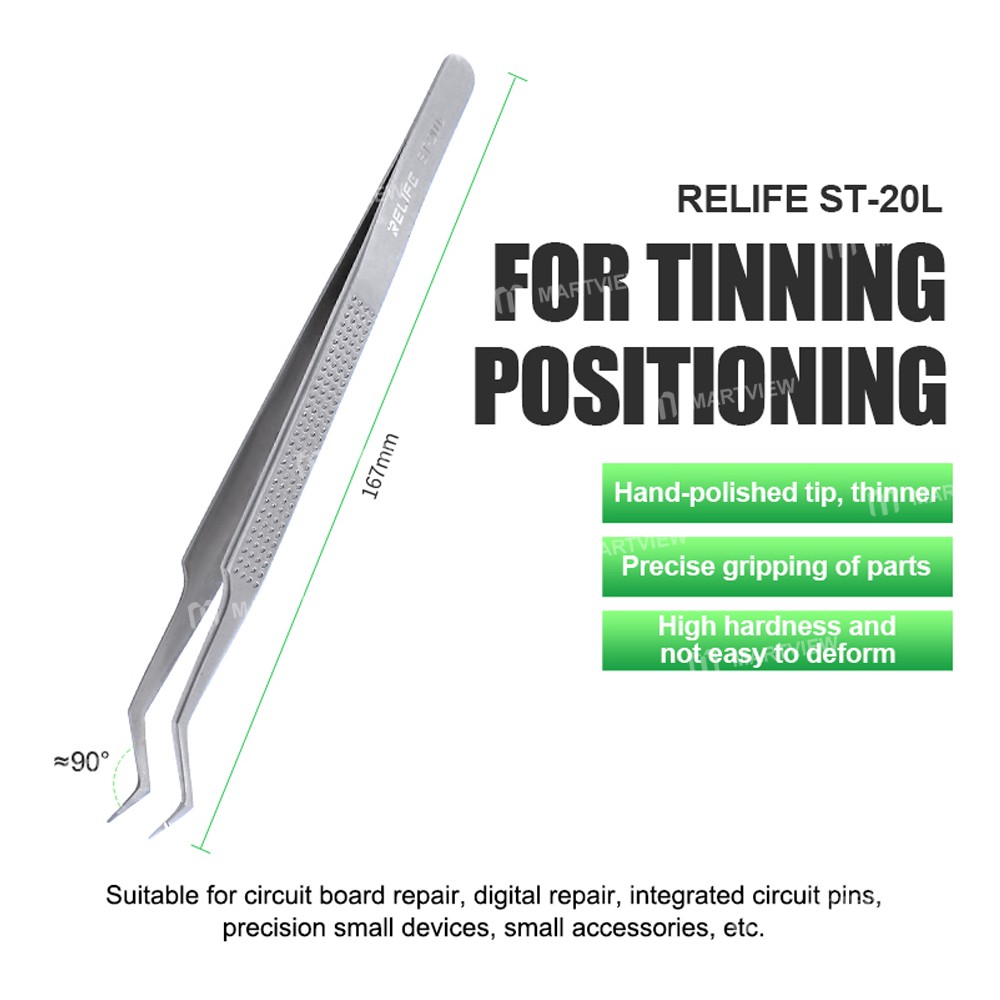 relife st-20l-anti-magnetic-stainless-steel-tweezers-for-tinning-positioning-5