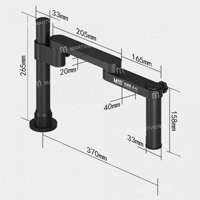 maant jx-02-robotic-arm-360-rotating-metal-microscope-swinging-arm-for-most-microscope-13