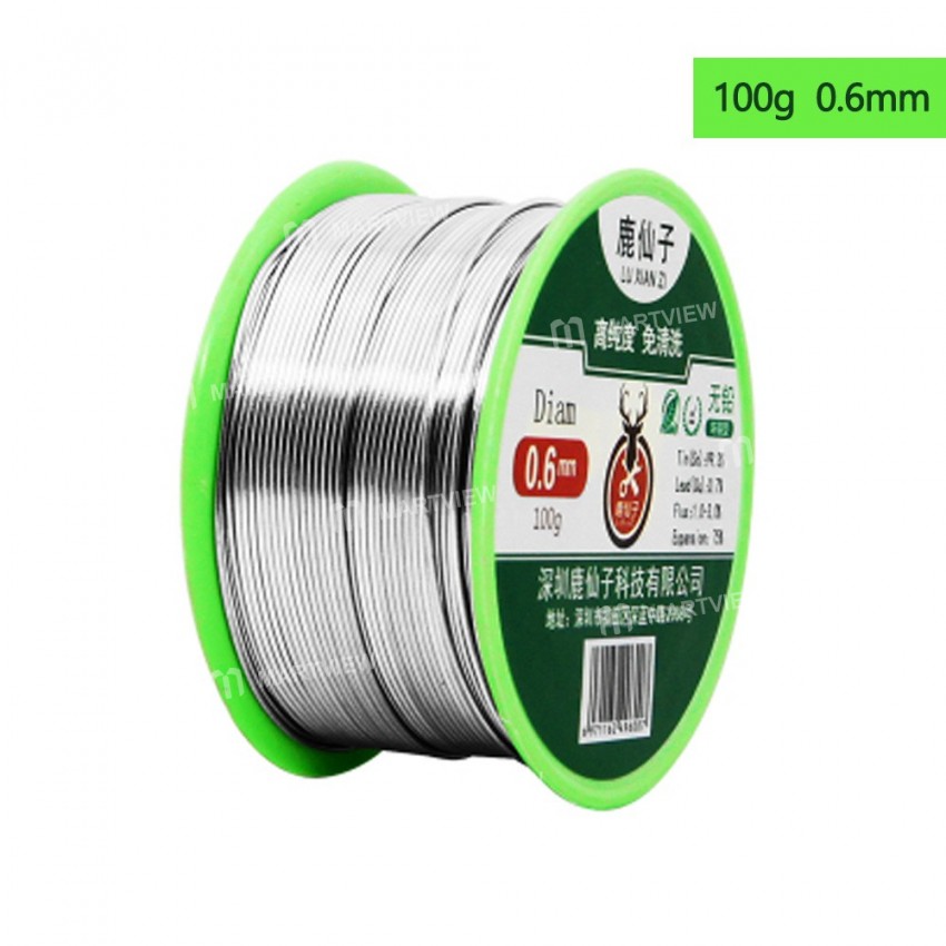 Welding Iron Wire Reel 100g 0.5mm/0.6mm Lead-Free Tin Line Rosin Core Flux Solder Soldering