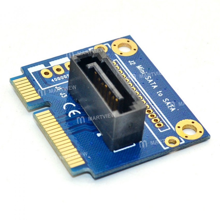 mSATA to SATA 7Pin PCI-E Upright Extension Converter Card for 2.5 / 3.5 inch HDD SSD